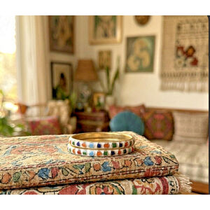 Vintage Multi-Color Cloisonné Enamel Bangle Set (Set of 2)